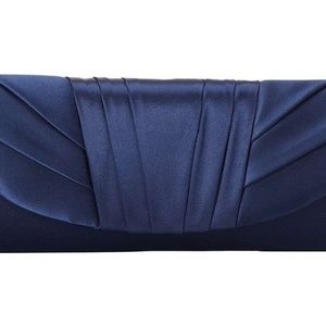 Gunne Sax by Jessica McClintock Pleated Clutch, Blue